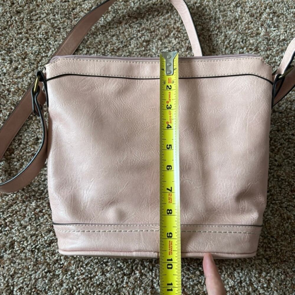 Born Concept Pink Crossbody Bag Faux Leather B.O.C. - Picture 10 of 11